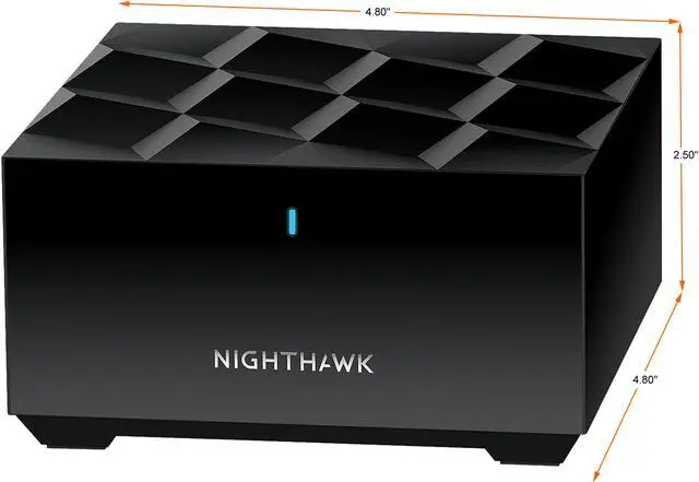 Alt view image 4 of 10 - NETGEAR Nighthawk Advanced Whole Home Mesh WiFi 6 System (MK63S) with Free Armor Security - AX1800 Router with 2 Satellite Extenders, Coverage up to 4,500 sq. ft. and 25+ Devices