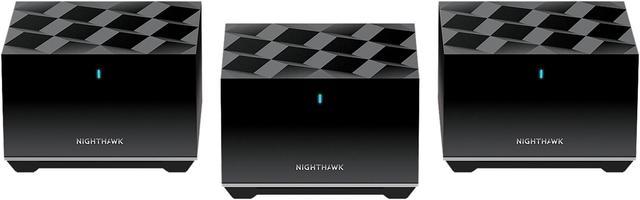NETGEAR Nighthawk Tri-band Whole Home Mesh WiFi 6 System (MK83) - AX3600  Router with 2 Satellite Extenders, Coverage up to 6,750 sq. ft. 