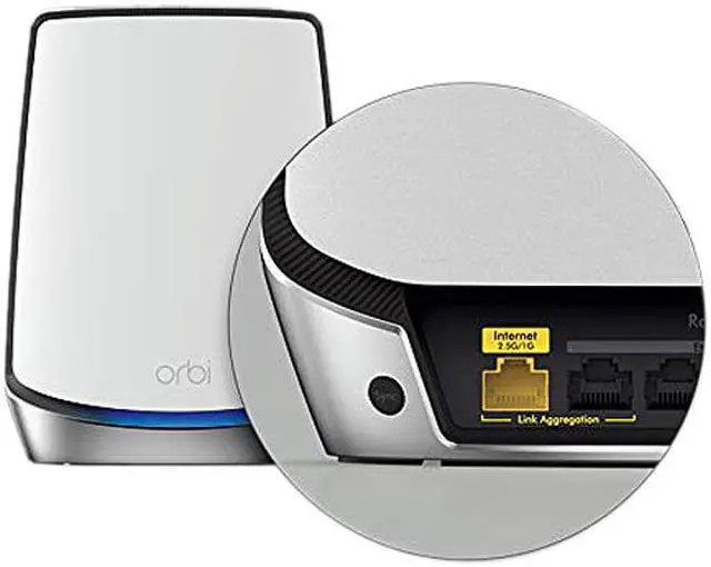 Alt view image 3 of 6 - Netgear RBK852-100NAS Orbi Wi-Fi 6 Ultra-Performance Whole Home Mesh Wi-Fi System, 2-pack (RBK852) White
