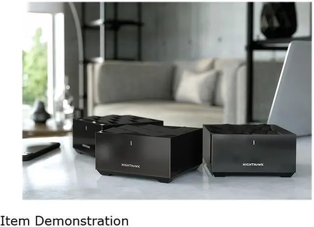 Alt view image 6 of 8 - Netgear MK63-100CNS Nighthawk Mesh Wi-Fi 6 System Black