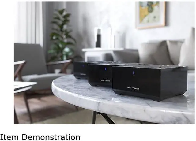 Alt view image 7 of 8 - Netgear MK63-100CNS Nighthawk Mesh Wi-Fi 6 System Black