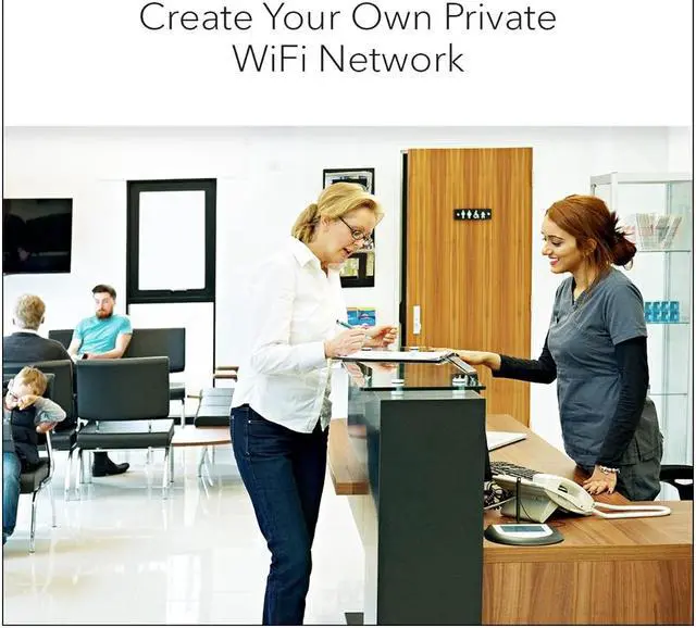 Alt view image 3 of 6 - NETGEAR WiFi 6 Access Point (WAX214) - Dual-Band PoE Access Point AX1800 Wireless Speed | 1 x 1G Ethernet PoE Port | Up to 128 Devices | 802.11ax | WPA3 Security | MU-MIMO | Power Adapter Not Included