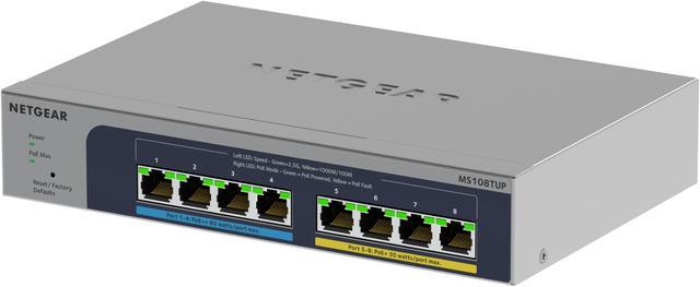 8-Port Multi-Gigabit (2.5G) Ethernet Ultra60 PoE++ Smart Switch