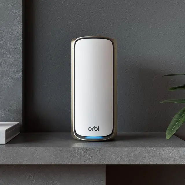Alt view image 7 of 12 - NETGEAR Orbi 970 Series Quad-Band WiFi 7 Mesh Network System (RBE972S), Router + 1 Satellite Extender, Security Features, Up to 27Gbps, Covers up to 6,600 sq. ft., 200 Devices, 10 Gig Internet Port