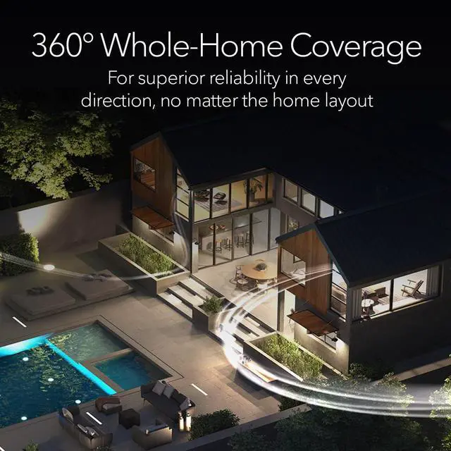 Alt view image 12 of 12 - NETGEAR Orbi 970 Series Quad-Band WiFi 7 Mesh Network System (RBE972S), Router + 1 Satellite Extender, Security Features, Up to 27Gbps, Covers up to 6,600 sq. ft., 200 Devices, 10 Gig Internet Port