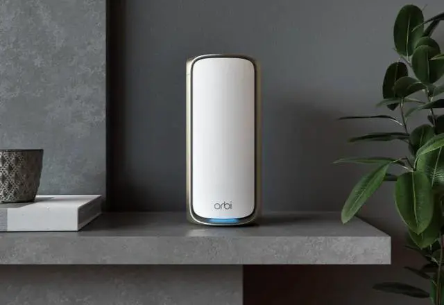 Alt view image 3 of 11 - Netgear Orbi 970 Series Quad-Band WiFi 7 Mesh System, 3-Pack Including 1 Router + 2 Satellites, RBE973S-100NAS