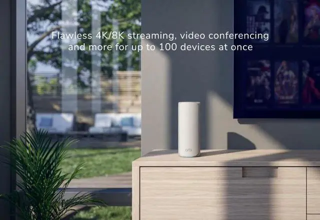 Alt view image 3 of 6 - NETGEAR Orbi 770 Series (3-Pack) Tri-Band WiFi 7 Mesh, 11Gbps