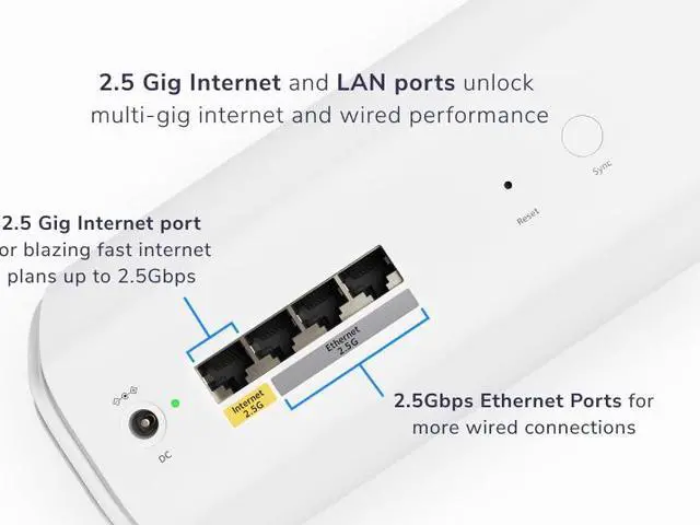 Alt view image 5 of 6 - NETGEAR Orbi 770 Series (3-Pack) Tri-Band WiFi 7 Mesh, 11Gbps