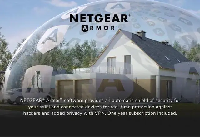 Alt view image 3 of 4 - Nighthawk AX4 4-Stream Dual-Band WiFi 6 Router, up to 3Gbps, 1-year NETGEAR Armor