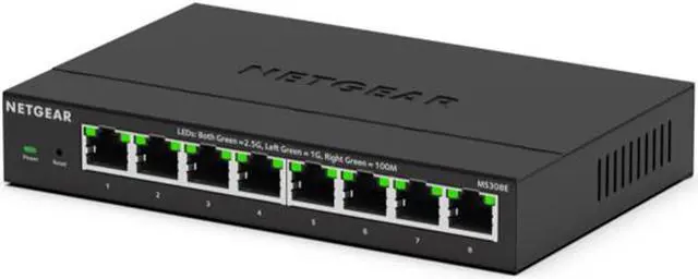 Main image of NETGEAR 8-port 2.5G Multi-Gigabit Ethernet Plus Switch | MS308E-100NAS