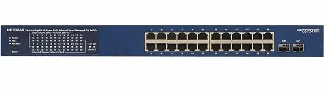Alt view image 2 of 4 - Netgear Smart GS724TPP Ethernet Switch, 24 Ports - Manageable - Gigabit Ethernet - 10/100/1000Base-T, 1000Base-X - 4 Layer Supported