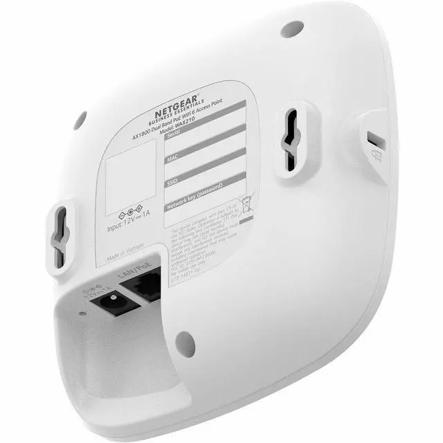 Alt view image 7 of 17 - NETGEAR WAX210 Dual Band IEEE 802.11 a/b/g/n/ac/ax/e 1.80 Gbit/s Wireless Access Point - Indoor