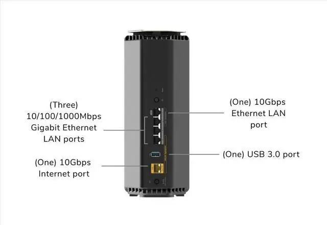 Alt view image 10 of 10 - Netgear Nighthawk RS100 Dual-Band WiFi 7 Router with Security Features, BE3600 Wireless Speed (up to 3.6 Gbps), RS100-100NAS