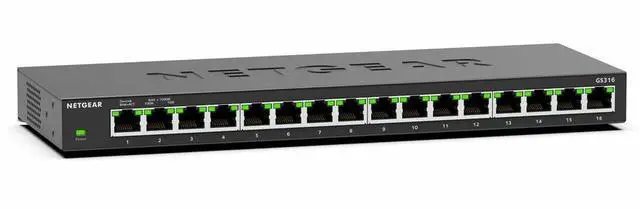 Main image of NETGEAR 16-Port Unmanaged Switch GS316-300NAS