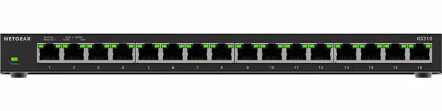 Alt view image 4 of 4 - NETGEAR 16-Port Unmanaged Switch GS316-300NAS