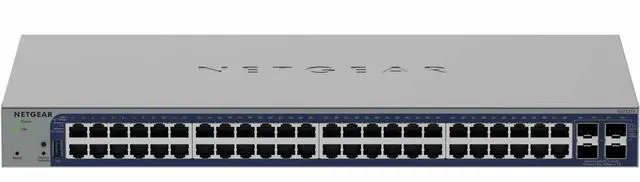 Main image of NETGEAR 48-Port Gigabit Smart Switch w/optional Remote/Cloud Management and 4 SFP+ Ports | GS752TX-300NAS