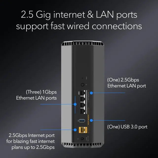 Alt view image 4 of 6 - NETGEAR Nighthawk WiFi 7 Router RS500 Wireless Routers IEEE 802.11be