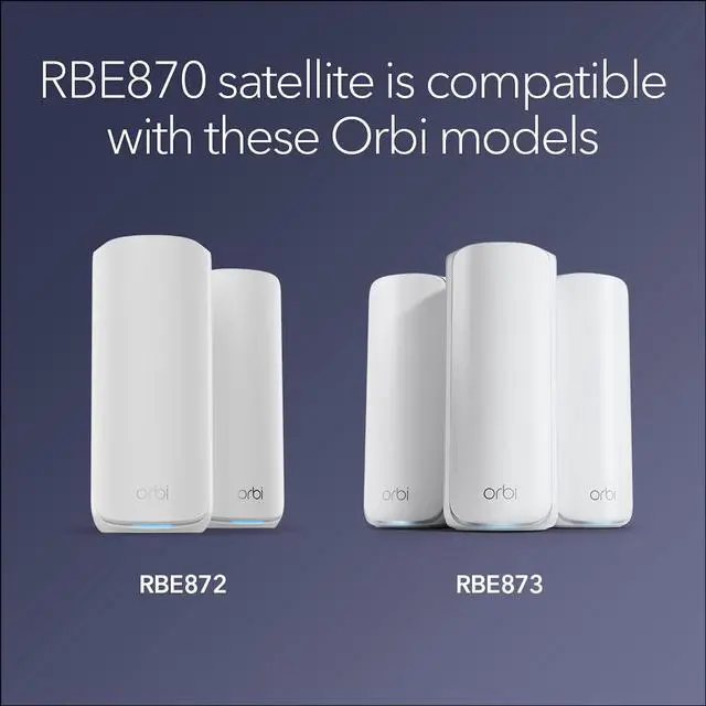 Alt view image 2 of 4 - Netgear Orbi 870 Series Whole Home Wifi White