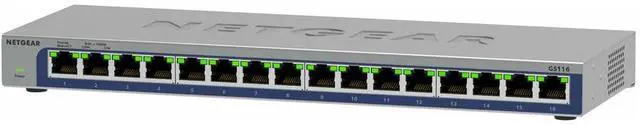 Main image of NETGEAR 16-Port Gigabit Ethernet Unmanaged Switch, GS116-300NAS