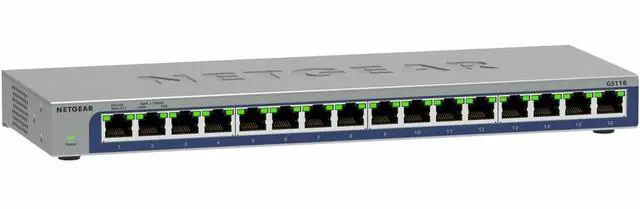 Alt view image 2 of 6 - NETGEAR 16-Port Gigabit Ethernet Unmanaged Switch, GS116-300NAS