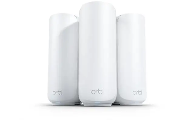 Main image of Netgear Orbi 370 Series Dual-Band WiFi 7 Mesh (3-Pack) Orbi WiFi 7 Router RBE371 + 2x Orbi WiFi 7 Satellite RBE370