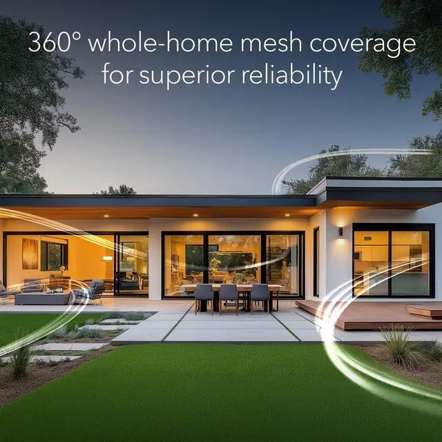 Alt view image 3 of 5 - Netgear Orbi 370 Series Dual-Band WiFi 7 Mesh, RBE374-100NAS, 4-Pack