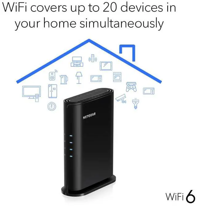 Alt view image 5 of 8 - Netgear RAX9 Wi-Fi 6 IEEE 802.11 a/b/g/n/ac/ax 4-Stream AX1800 WiFi 6 Ethernet Wireless Router, RAX9-100PAS