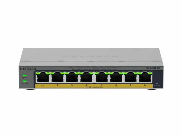 Main image of Netgear Business GS108EPP 8-Port Gigabit Easy Smart PoE+ Switch