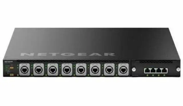 Alt view image 2 of 3 - Netgear AV Line M4350-16M4V Ethernet Switch - 16 Ports - Manageable - 2.5 Gigabit Ethernet, 25 Gigabit Ethernet - 2.5GBase-T, 25GBase-X - 3 Layer Supported - 689.60 W Power Consumption - MSM4320-100NES