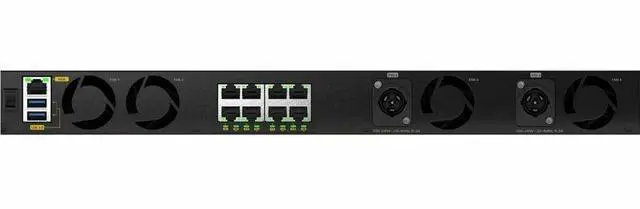 Alt view image 3 of 3 - Netgear AV Line M4350-16M4V Ethernet Switch - 16 Ports - Manageable - 2.5 Gigabit Ethernet, 25 Gigabit Ethernet - 2.5GBase-T, 25GBase-X - 3 Layer Supported - 689.60 W Power Consumption - MSM4320-100NES