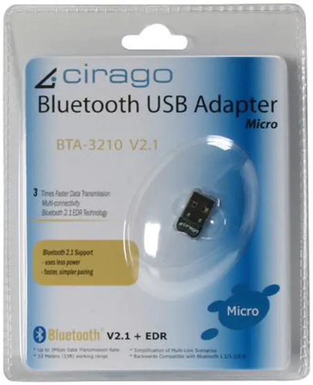 Alt view image 4 of 4 - cirago BTA-3210 Micro Bluetooth Dongle USB 2.0 support Bluetooth 2.1