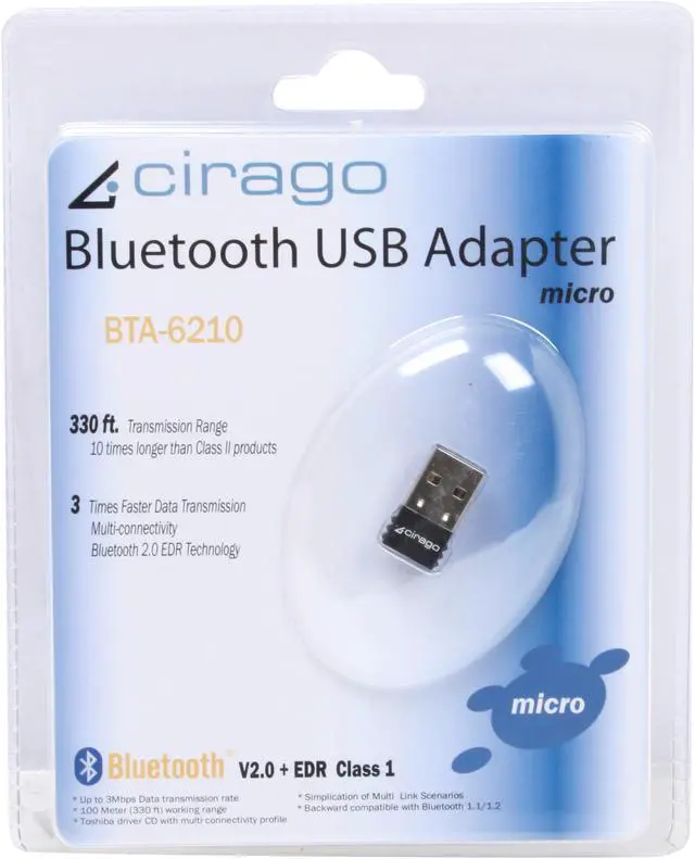Alt view image 5 of 7 - cirago BTA-6210 Micro Bluetooth Dongle support Bluetooth 2.1 USB 2.0
