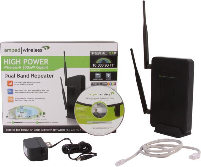 Alt view image 5 of 5 - Amped Wireless SR20000G High Power Wireless-N 600mW Gigabit Dual Band Repeater