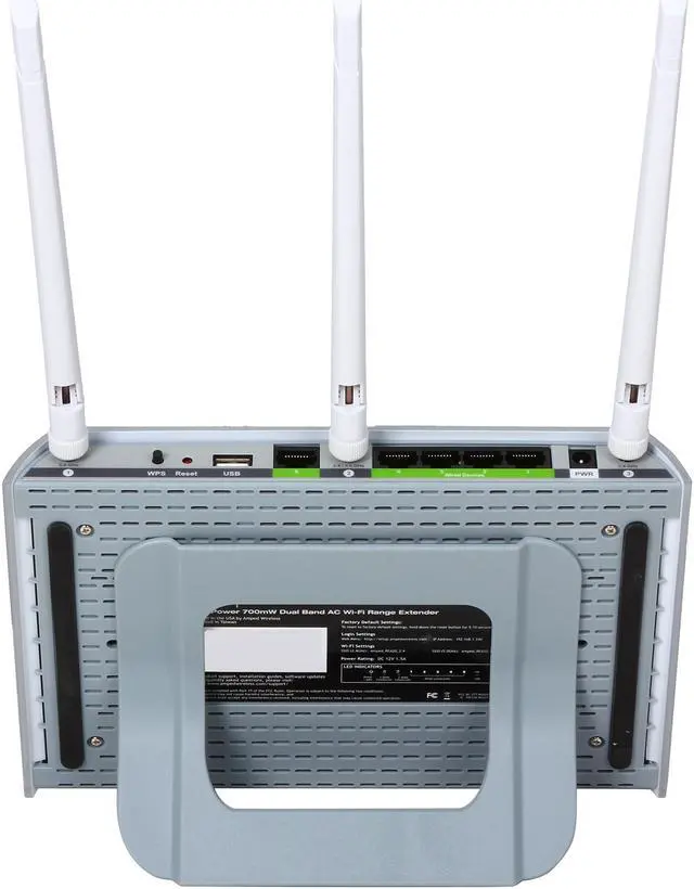 Alt view image 4 of 7 - High Power 700mW Dual Band AC Wi-Fi Range Extender