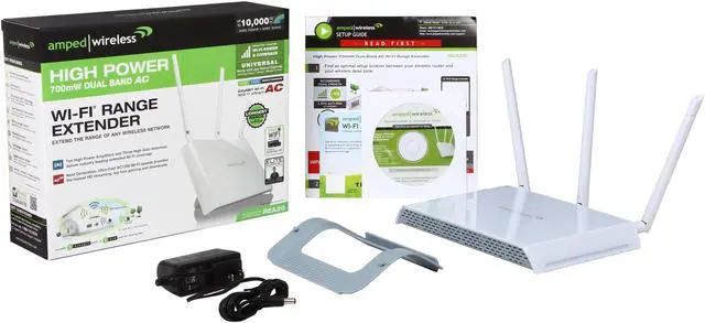 Alt view image 7 of 7 - High Power 700mW Dual Band AC Wi-Fi Range Extender