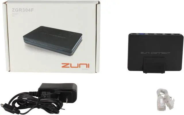 Alt view image 6 of 6 - ZuniDigital ZGR304F Stealth Series Wireless-N Gigabit Router IEEE 802.11b/g/n