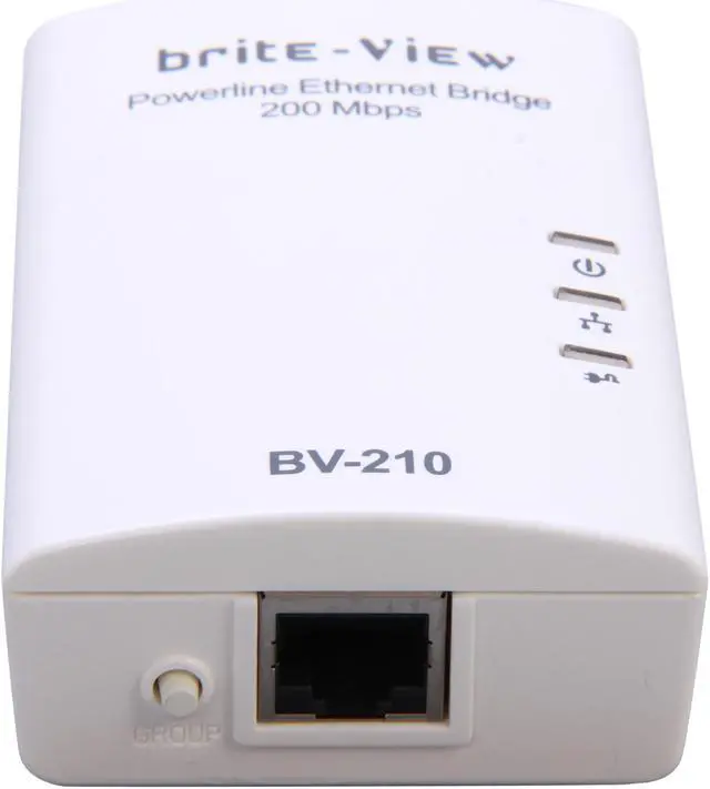 Alt view image 8 of 12 - brite-View BV-210C Mini Powerline AV Ethernet Network Adapter Kit (Bridge+Switch) Up to 200Mbps