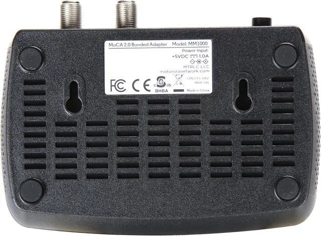 Alt view image 9 of 10 - Motorola MOCA Adapter for Ethernet Over Coax, 1,000 Mbps Bonded 2.0 MoCA (Model MM1000)