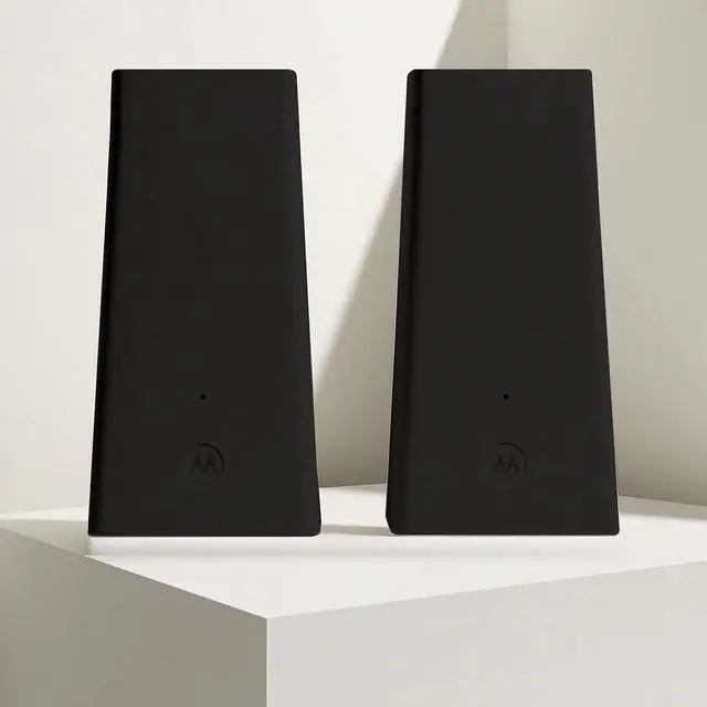 Alt view image 2 of 3 - Motorola MQ20 WiFi 6E Tri-Band Easy Mesh Router - 3000 sq. ft Coverage - Black - Dual Pack  MQ20-D80B-U