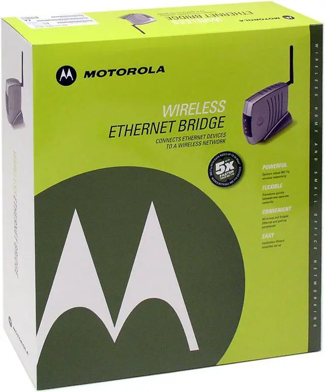 Alt view image 5 of 6 - MOTOROLA WE800G Wireless 802.11g Ethernet Bridge
