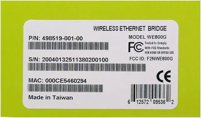 Alt view image 6 of 6 - MOTOROLA WE800G Wireless 802.11g Ethernet Bridge