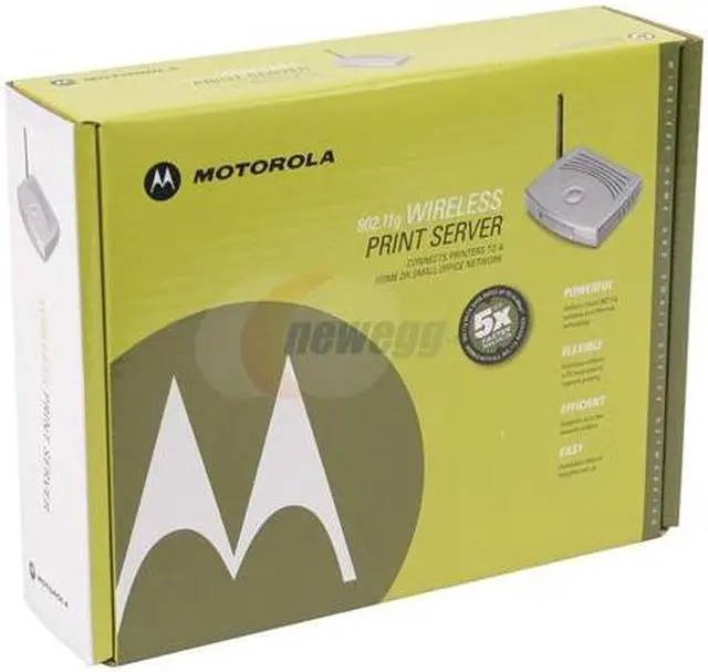 Alt view image 4 of 4 - MOTOROLA WPS870G Wireless Print Server 802.11b / g, RJ45 LPT, USB 2.0