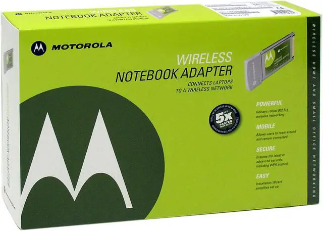 Alt view image 5 of 5 - MOTOROLA WN825G 802.11g Wireless PC Card
