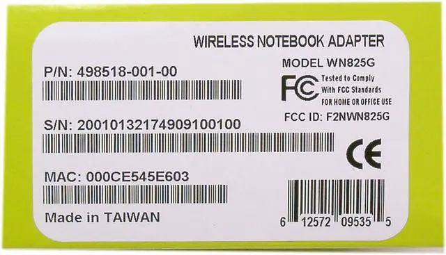 Alt view image 4 of 5 - MOTOROLA WN825G 802.11g Wireless PC Card