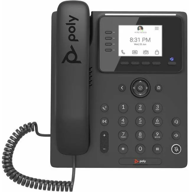 Alt view image 3 of 3 - HP Poly CCX 350 Business corded IP Phone, Microsoft Teams and PoE-Enabled | 848Z7AA#AC3
