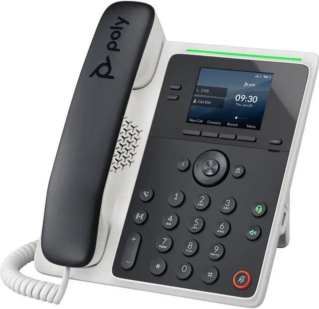Main image of HP Poly Edge E100 IP Phone and PoE-enabled, Desk Phone with Power Supply | 89B49AA#ABA