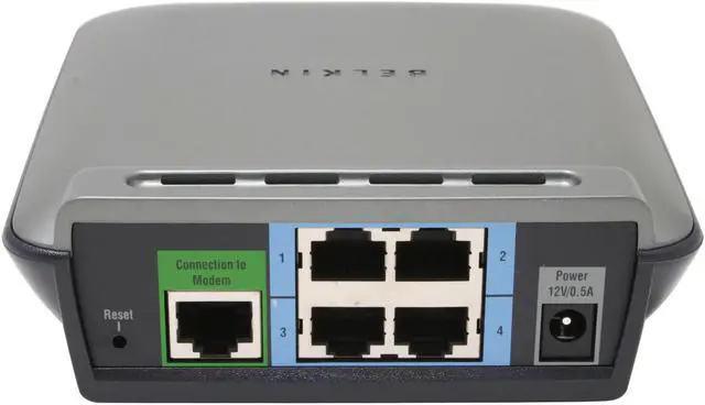 Alt view image 2 of 5 - BELKIN F5D5231-4 Cable/DSL Gateway Router 1 x RJ45 WAN Ports 4 x 10/100Mbps LAN Ports