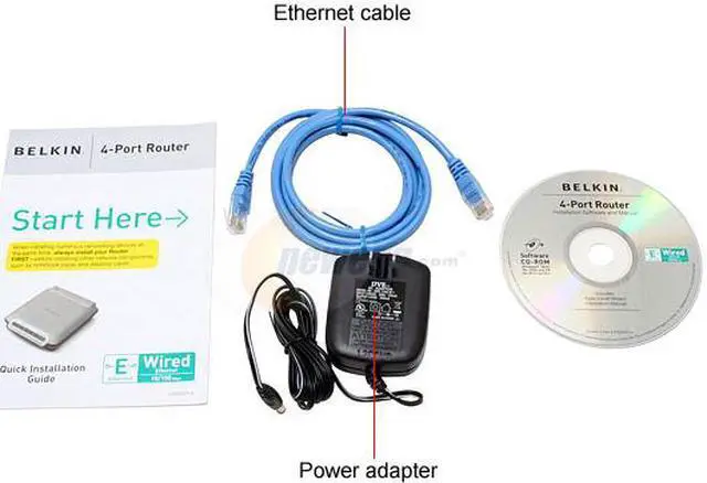 Alt view image 3 of 5 - BELKIN F5D5231-4 Cable/DSL Gateway Router 1 x RJ45 WAN Ports 4 x 10/100Mbps LAN Ports
