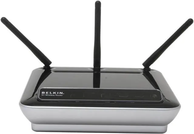 Alt view image 2 of 5 - BELKIN F5D8231-4 N1 Wireless Router IEEE 802.11b, IEEE 802.11g, IEEE 802.11n (draft)