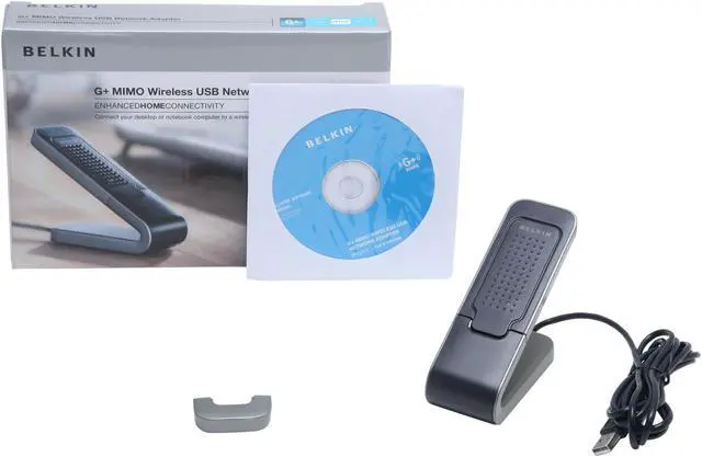 Alt view image 11 of 11 - BELKIN F5D9050 Wireless G Plus MIMO Network Adapter IEEE 802.11b/g USB 2.0 Up to 54Mbps Wireless Data Rates